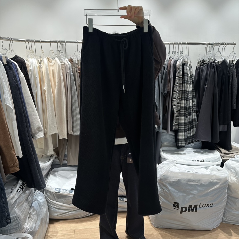 STORIES韓國代購㊣女裝新品休閑真品25秋冬推薦熱賣時尚休閑褲STORIES休閑褲圖色3黑色