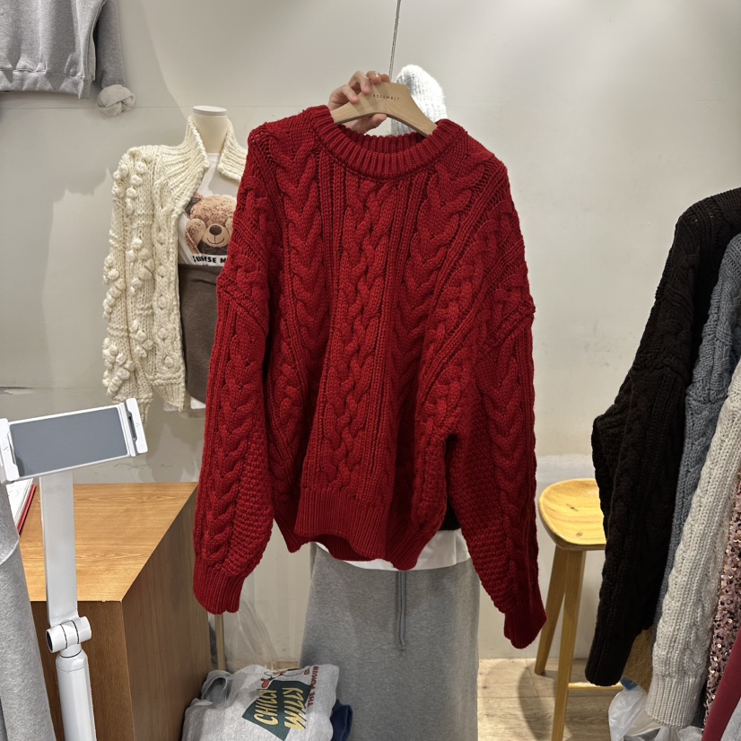 ASSEMBLY韓國直郵㊣女裝新款休閑時尚職業人氣真品25秋冬毛衣ASSEMBLY毛衣圖色3