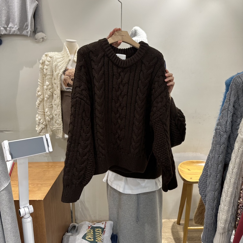 ASSEMBLY韓國直郵㊣女裝新款休閑時尚職業人氣真品25秋冬毛衣ASSEMBLY毛衣圖色4