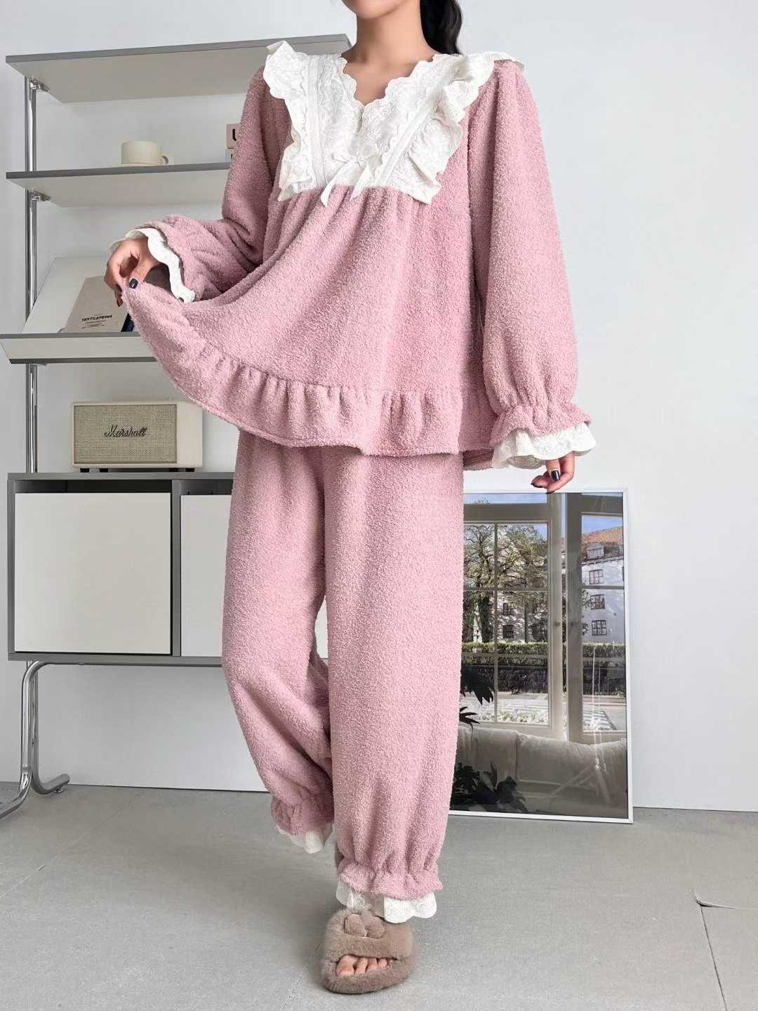 VICTORIA-P東大門㊣直郵女裝新款職業休閑推薦25秋冬時尚睡衣VICTORIA睡衣