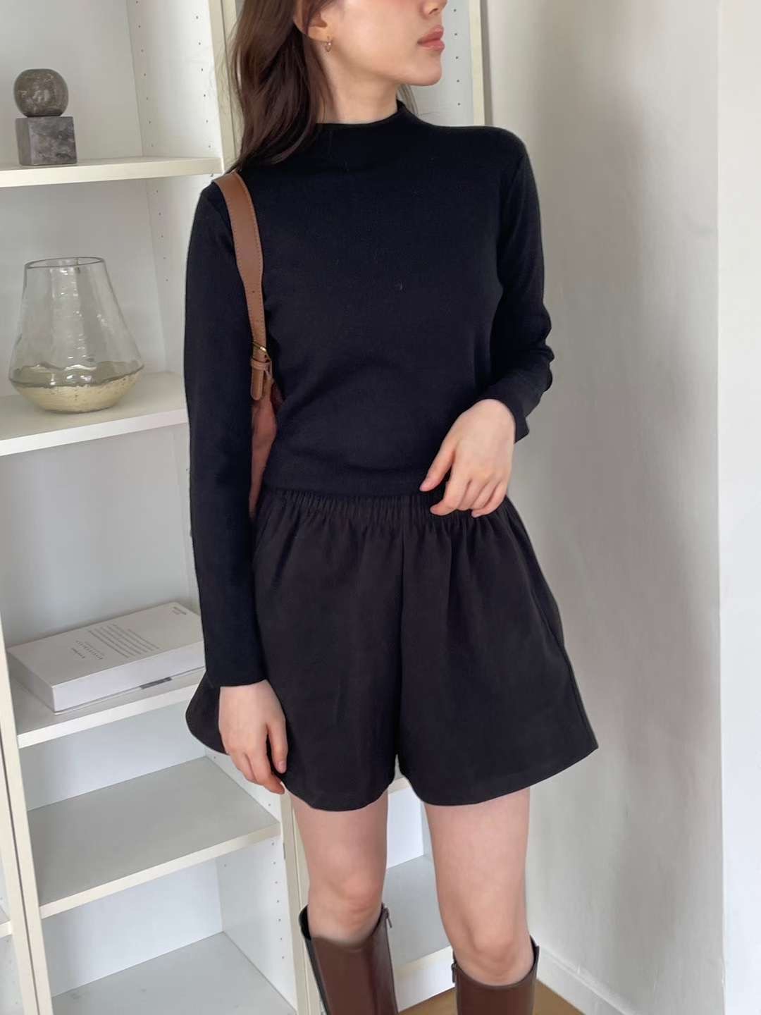 EROOM韓國直郵㊣女裝新品25秋冬真品熱賣休閑推薦人氣長袖T恤EROOM長袖T恤圖色2