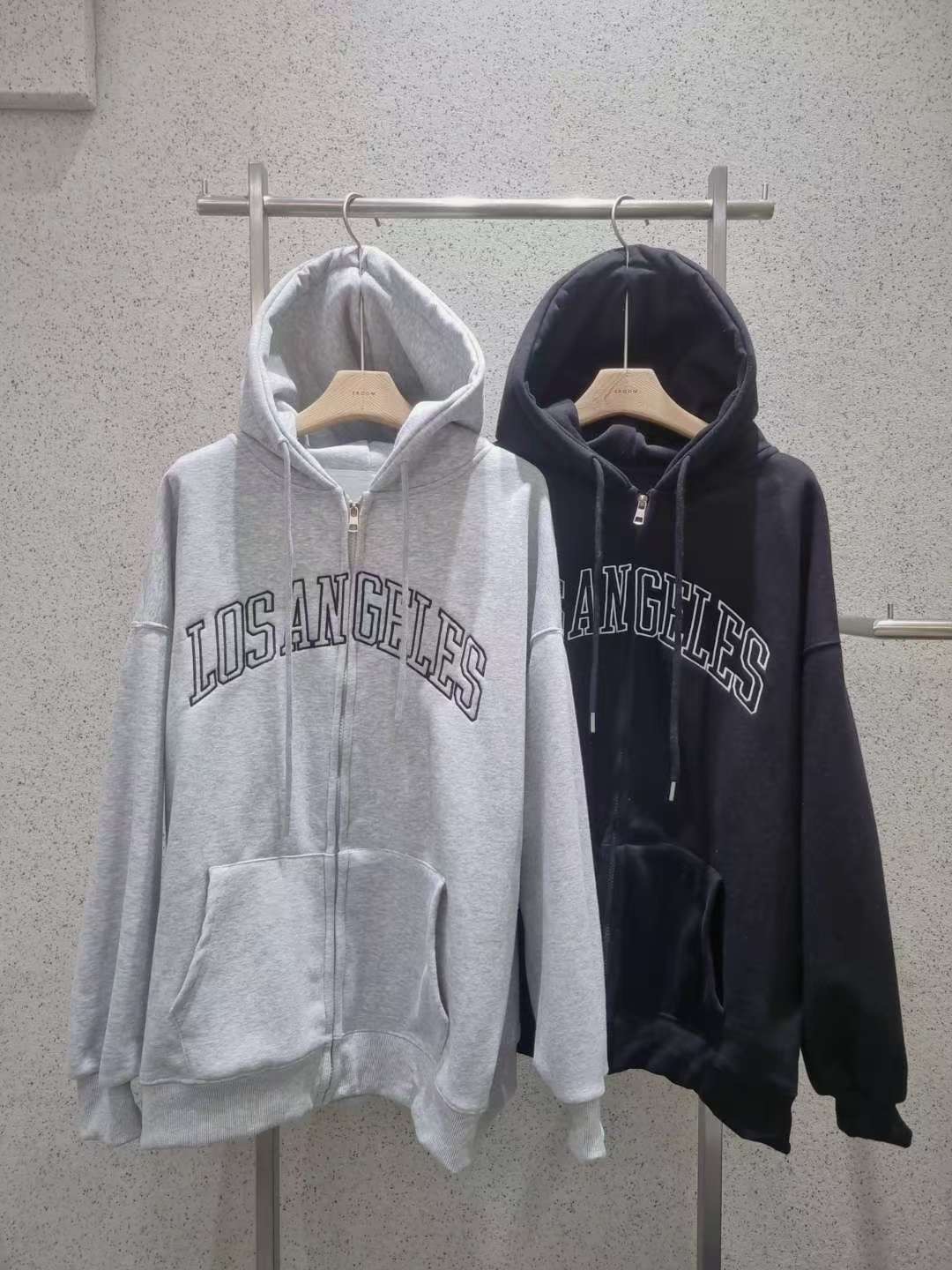 EROOM韓國代購㊣女士新款時尚25秋冬熱賣人氣真品職業衛衣刺繡EROOM衛衣圖色2左二色