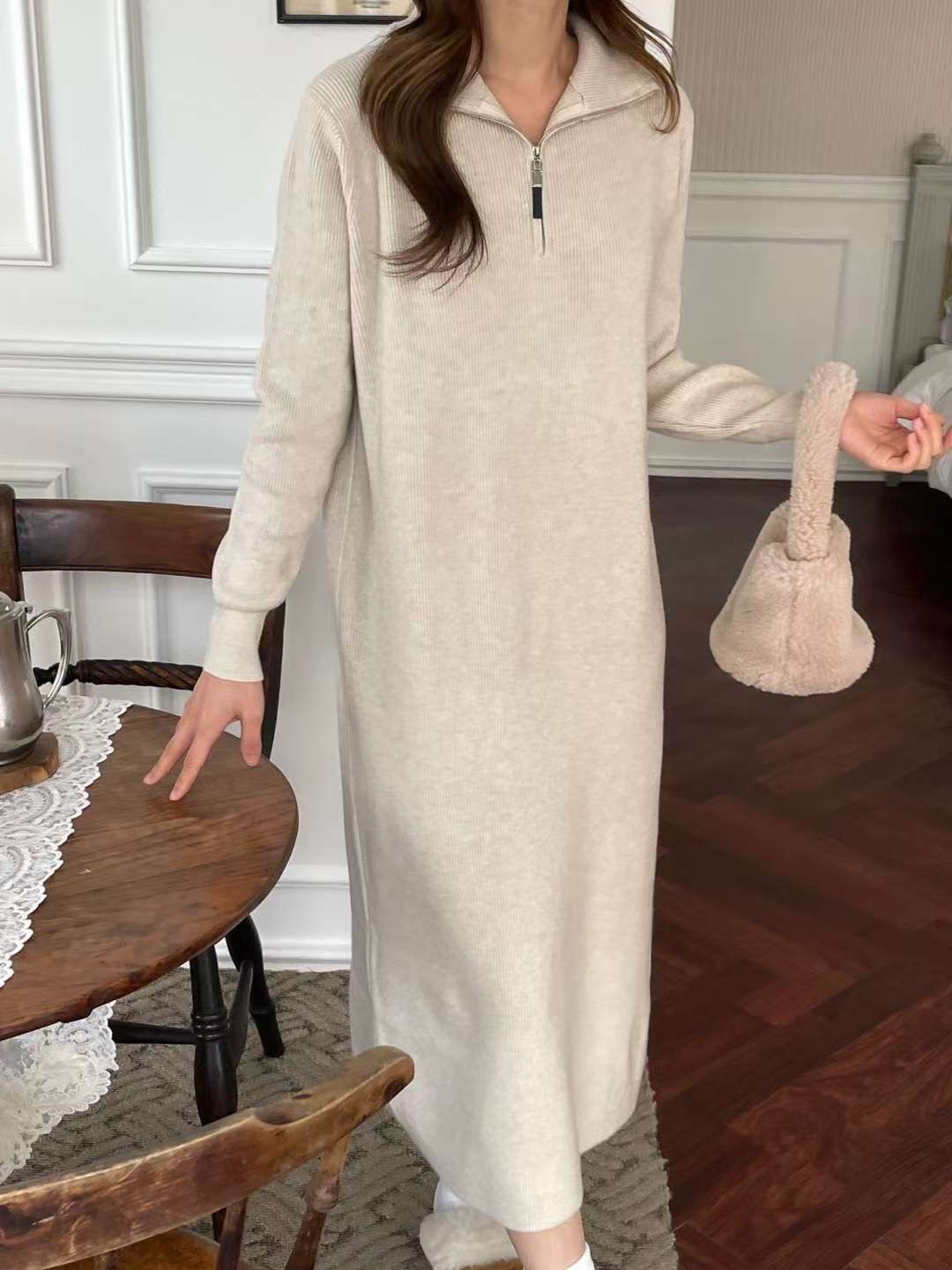 EROOM韓國直郵㊣女士新品熱賣休閑職業25秋冬真品推薦連衣裙EROOM連衣裙