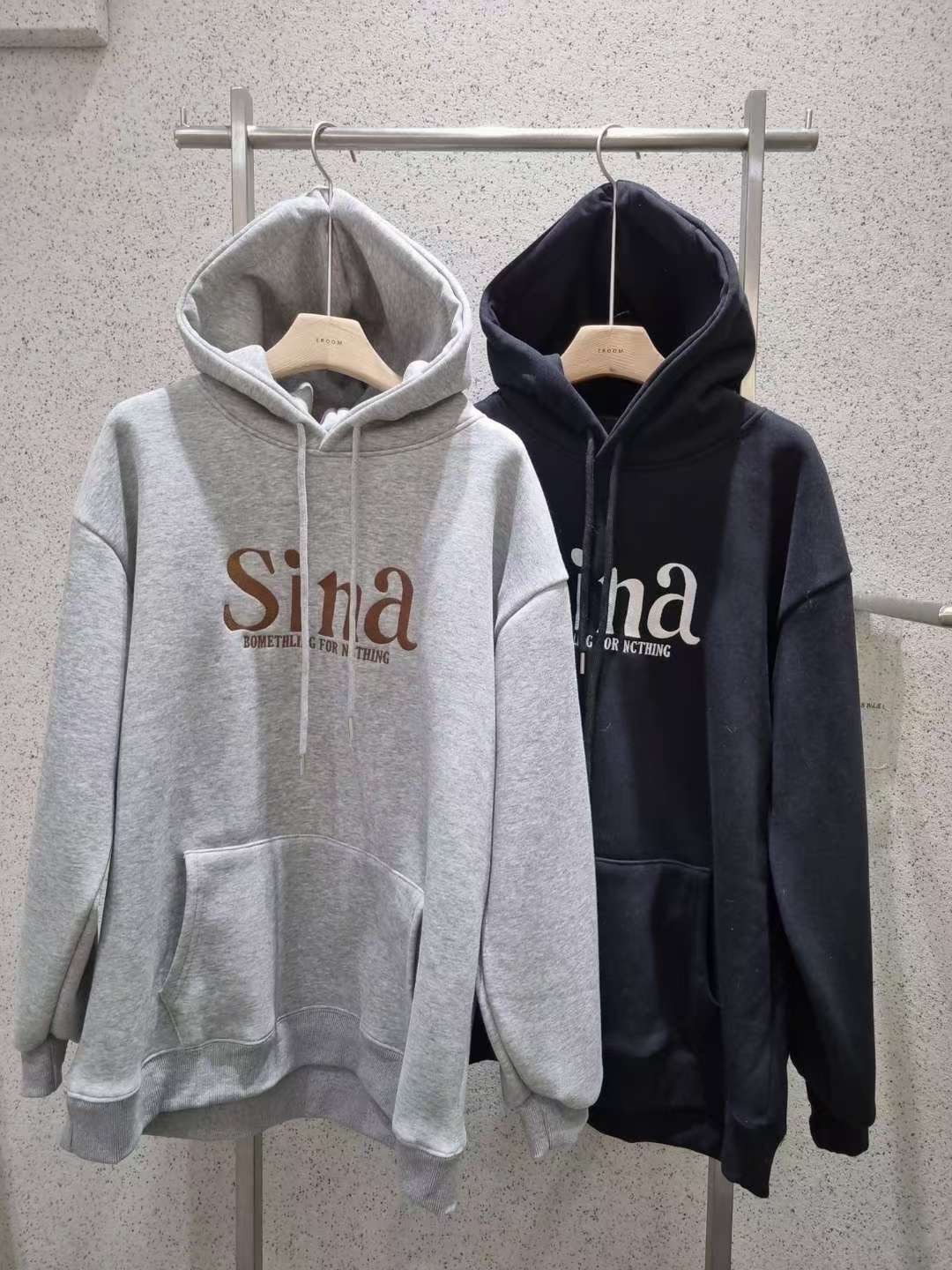 EROOM東大門㊣實拍女士新品推薦職業時尚熱賣真品休閑25秋冬衛衣EROOM衛衣圖色2左二色