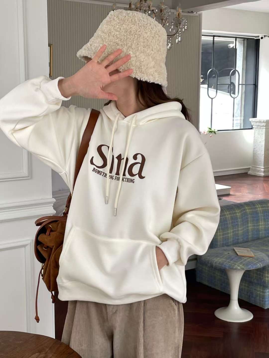 EROOM東大門㊣實拍女士新品推薦職業時尚熱賣真品休閑25秋冬衛衣EROOM衛衣圖色4