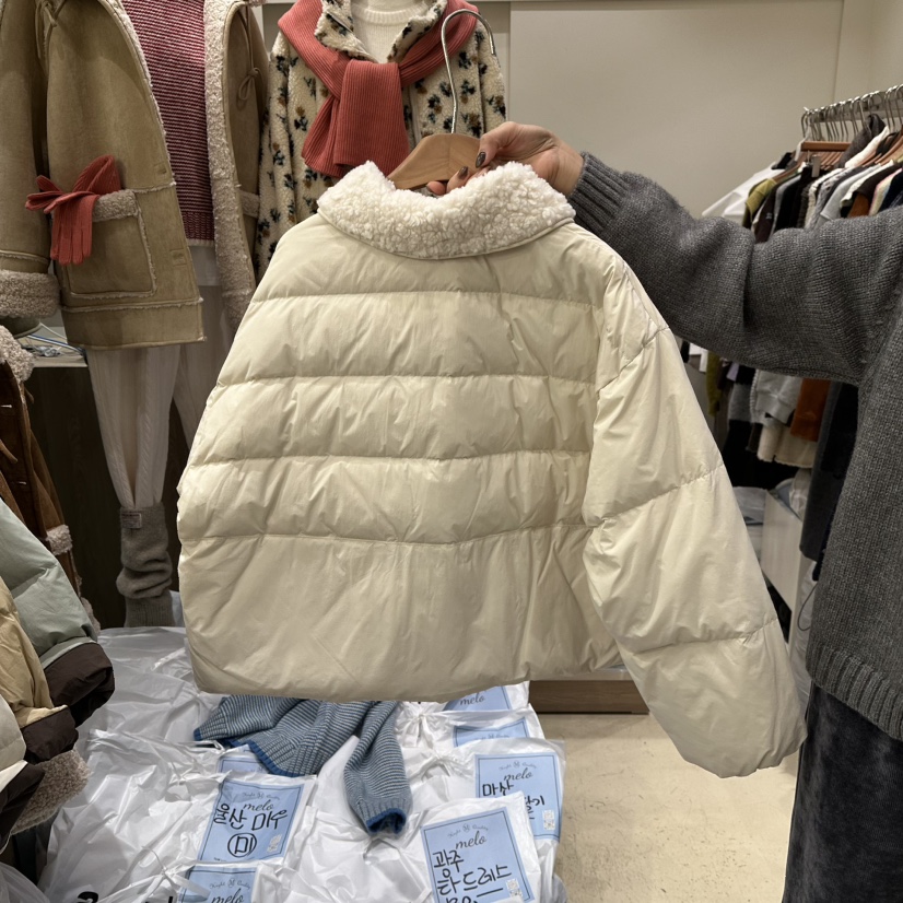 MELO東大門㊣實拍女裝新品人氣25秋冬推薦休閑熱賣短款羽絨服MELO短款羽絨服