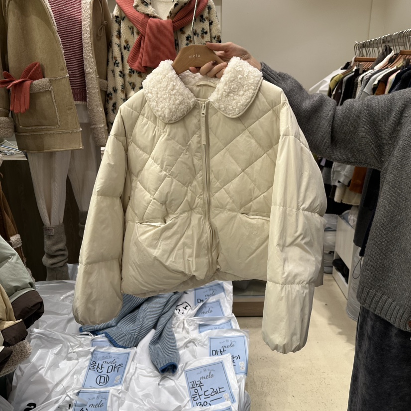 MELO東大門㊣實拍女裝新品人氣25秋冬推薦休閑熱賣短款羽絨服MELO短款羽絨服圖色1
