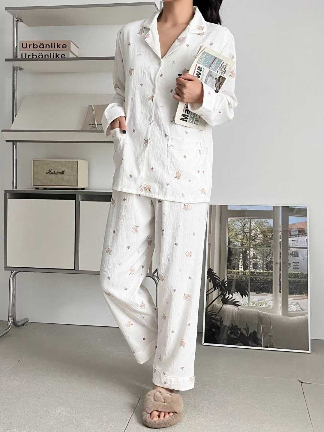 VICTORIA-P東大門㊣代購女裝新款職業真品熱賣25秋冬休閑睡衣VICTORIA睡衣