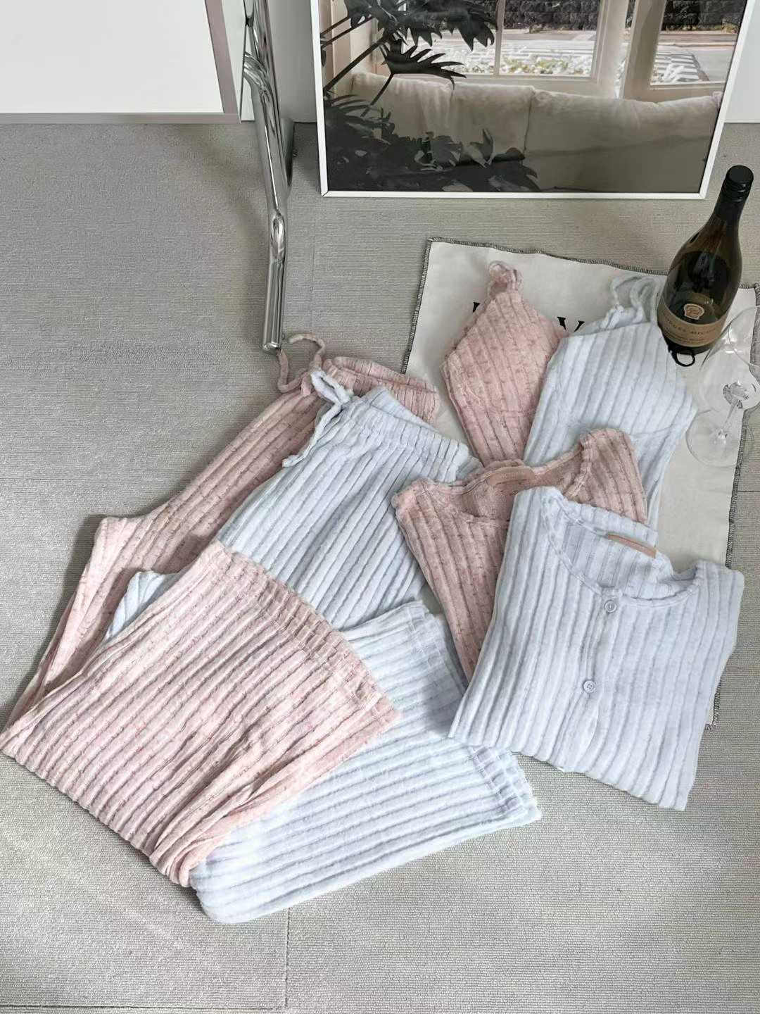 VICTORIA-P東大門㊣實拍女裝新品熱賣推薦休閑25秋冬睡衣三件套VICTORIA睡衣