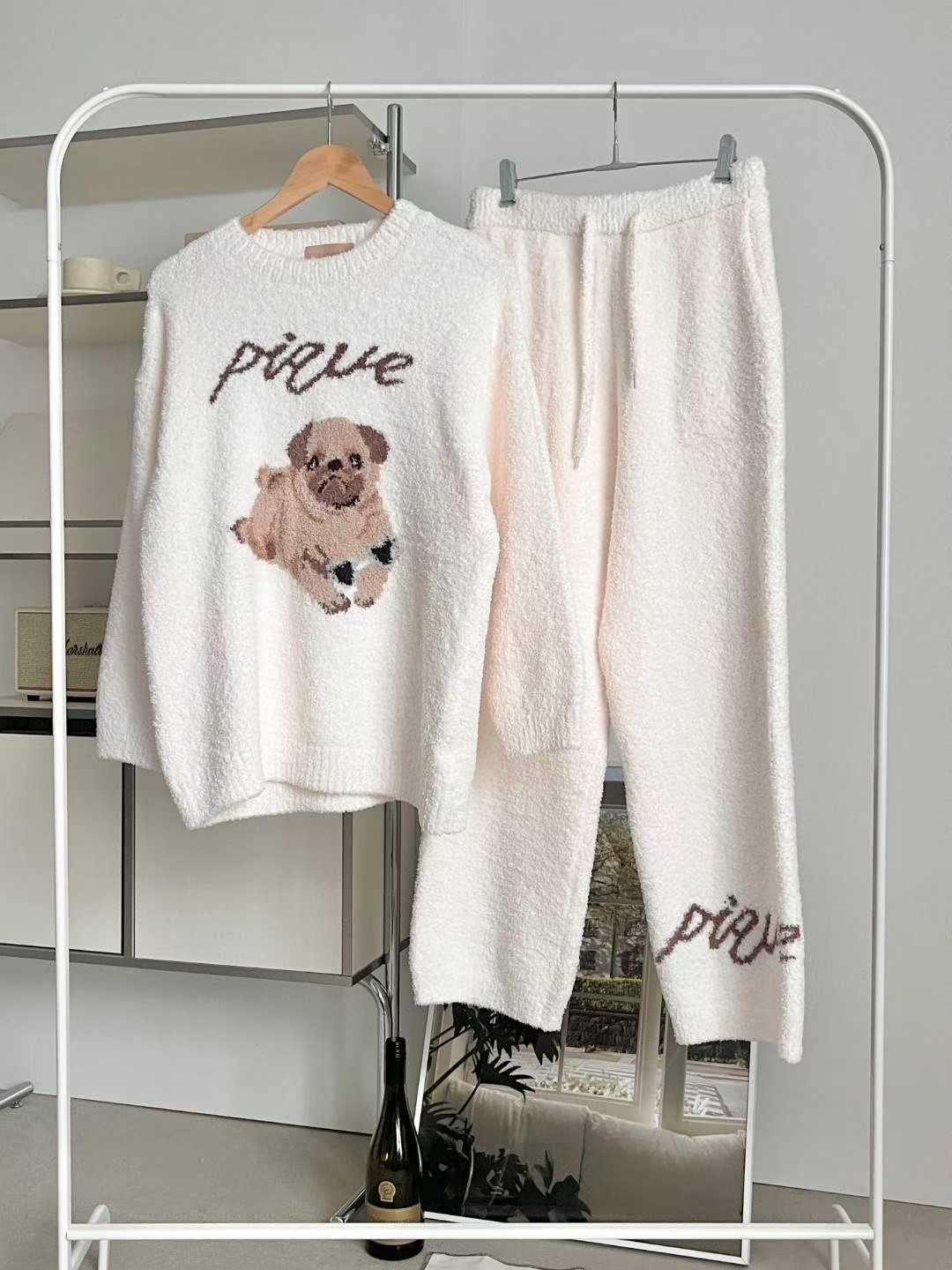 VICTORIA-P韓國代購㊣女裝新品真品休閑時尚25秋冬職業睡衣VICTORIA睡衣圖色1