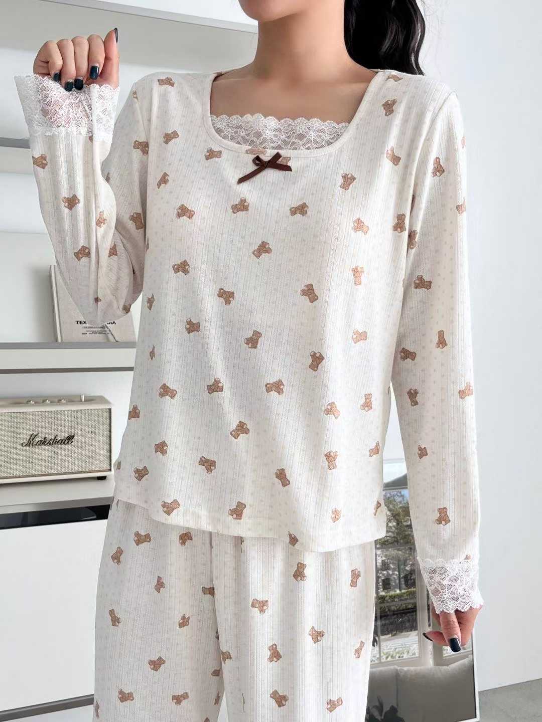 VICTORIA-P東大門㊣代購女士新款25秋冬職業休閑熱賣推薦睡衣VICTORIA睡衣