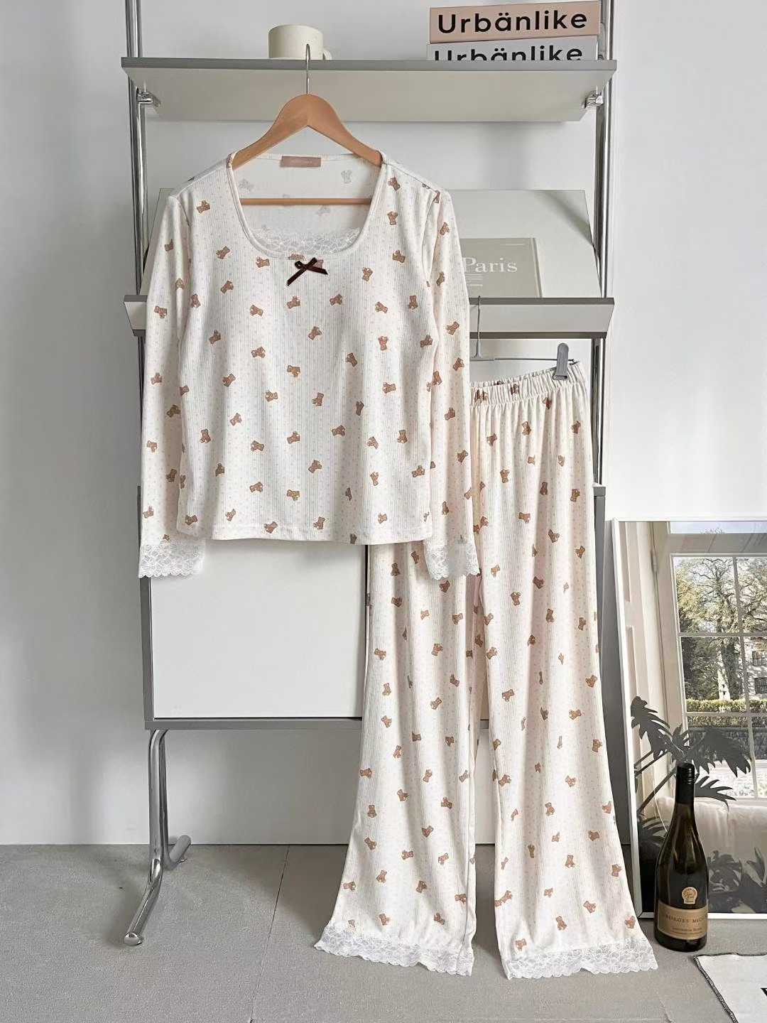 VICTORIA-P東大門㊣代購女士新款25秋冬職業休閑熱賣推薦睡衣VICTORIA睡衣圖色2