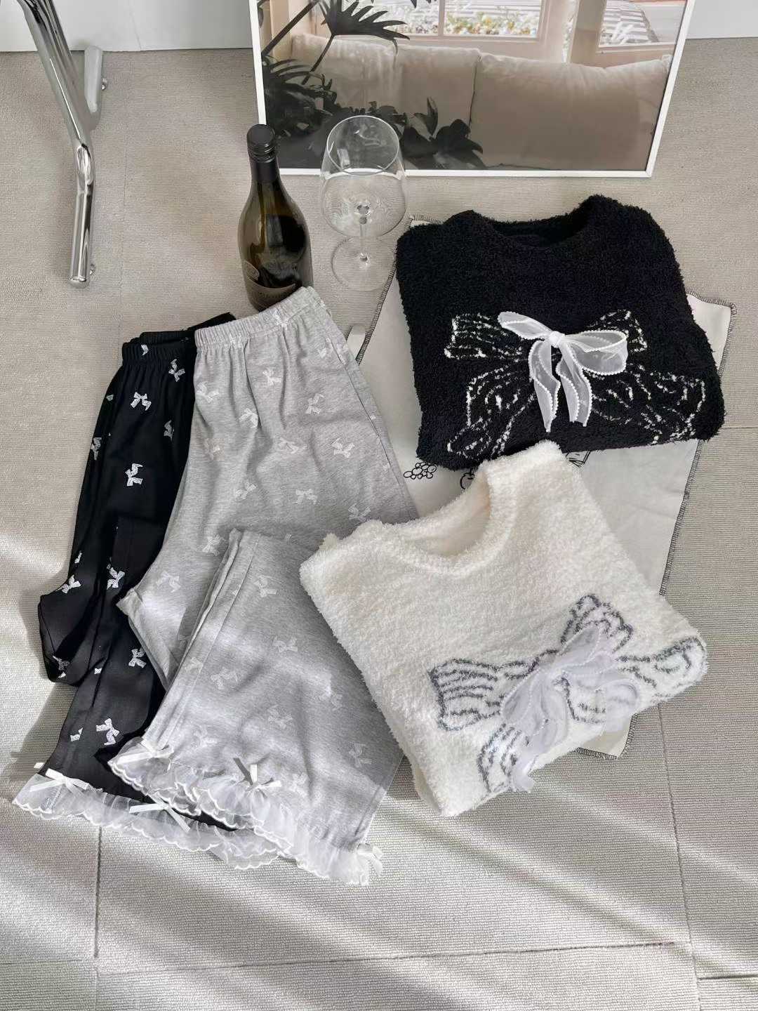 VICTORIA-P東大門㊣代購女裝新品25秋冬時尚熱賣休閑職業睡衣VICTORIA睡衣