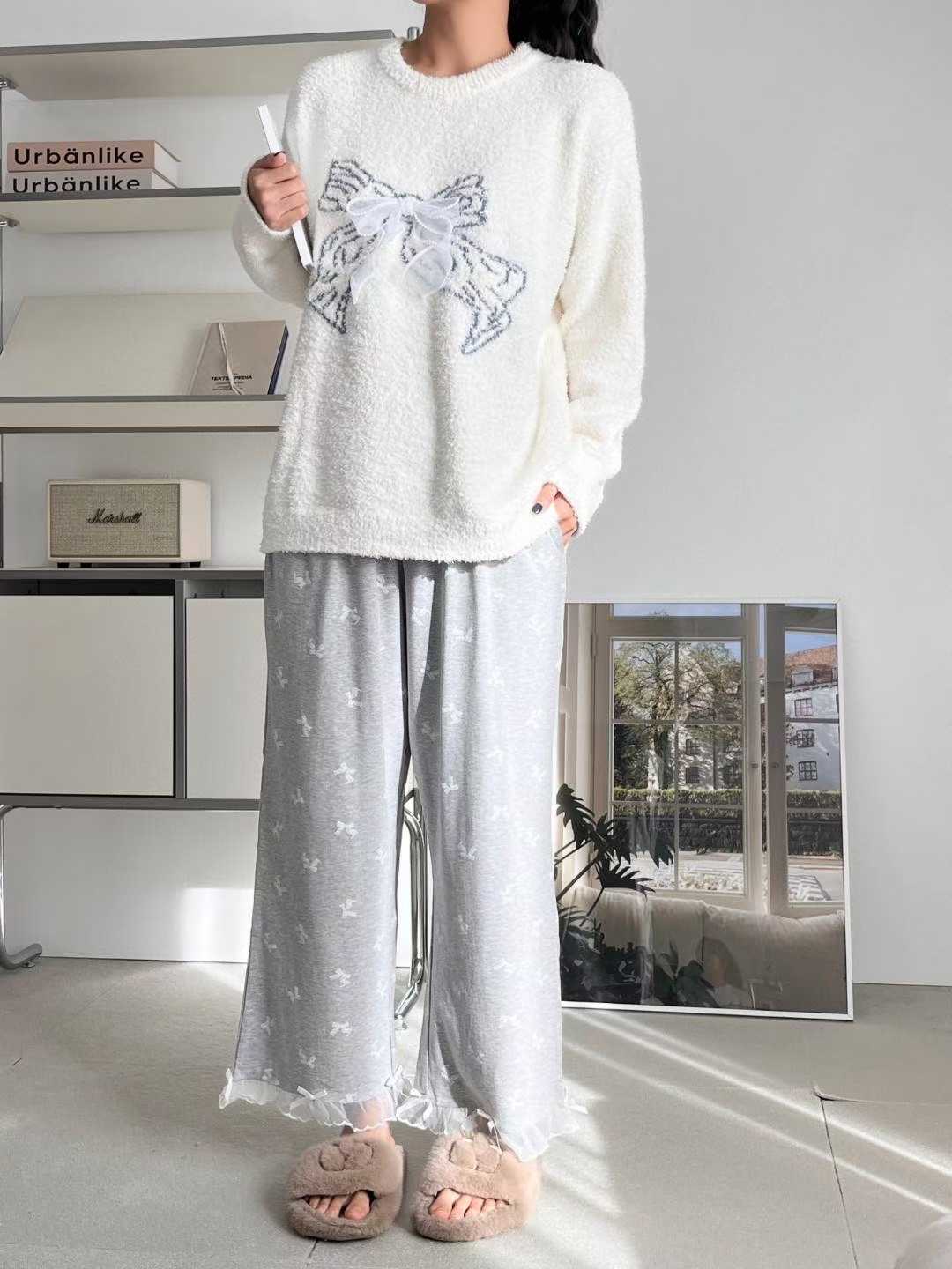 VICTORIA-P東大門㊣代購女裝新品25秋冬時尚熱賣休閑職業睡衣VICTORIA睡衣