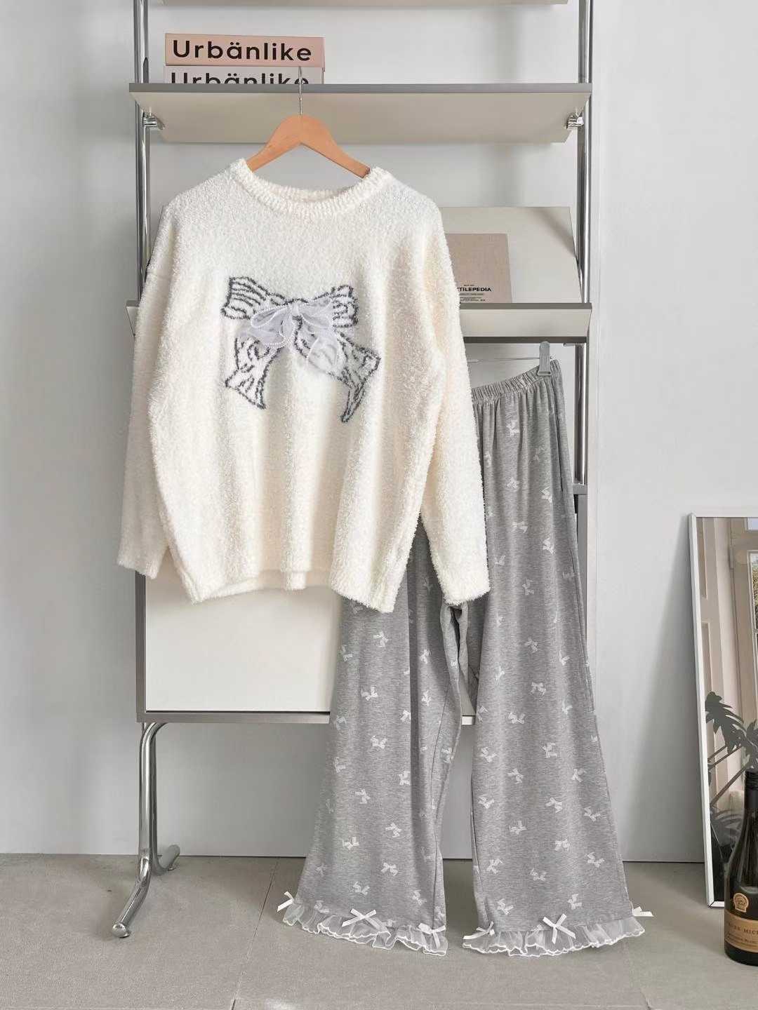 VICTORIA-P東大門㊣代購女裝新品25秋冬時尚熱賣休閑職業睡衣VICTORIA睡衣圖色1