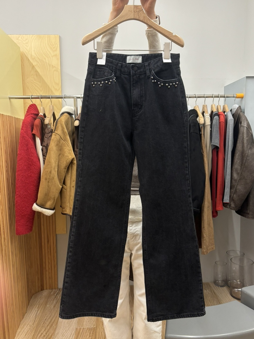 THEPLAN東大門㊣實拍女裝新品時尚熱賣休閑人氣25秋冬牛仔褲THE PLAN牛仔褲圖色1