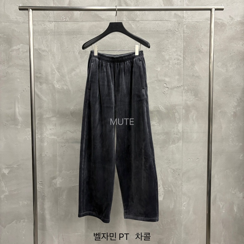 MUTE-P韓國直郵㊣女士新款真品職業人氣25秋冬休閑熱賣休閑褲MUTE休閑褲圖色3墨色