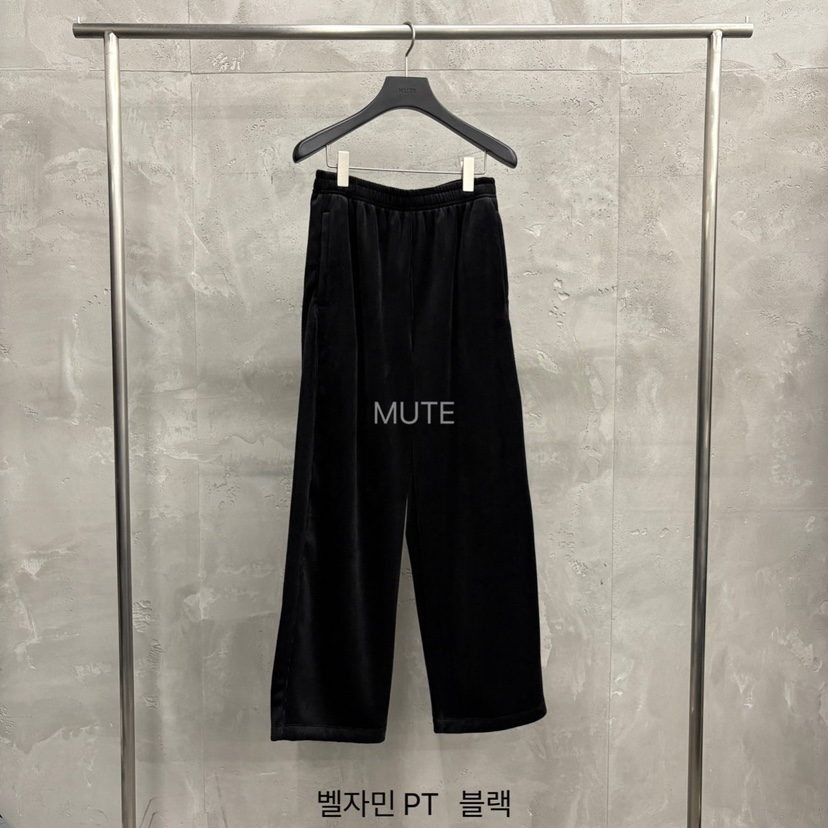 MUTE-P韓國直郵㊣女士新款真品職業人氣25秋冬休閑熱賣休閑褲MUTE休閑褲圖色4黑色