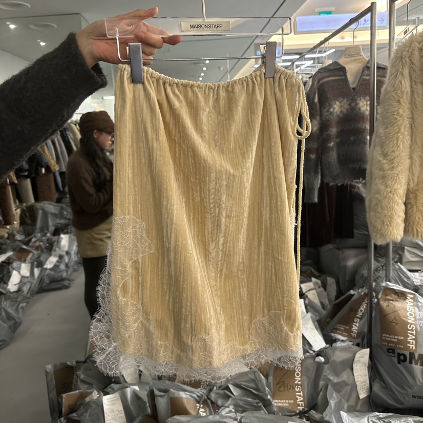 DOUBLE STANDARD/LE SMOKING/MAISONSTAFF東大門㊣代購女士新款人氣半身裙中短裙MAISONSTAFF半身裙/中短裙圖色1