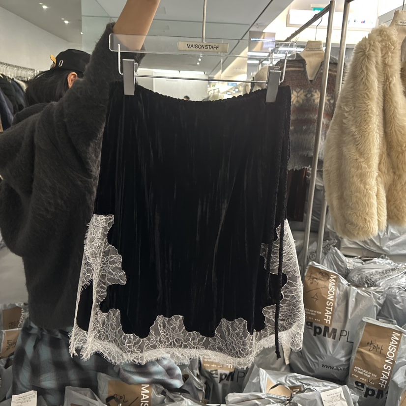 DOUBLE STANDARD/LE SMOKING/MAISONSTAFF東大門㊣代購女士新款人氣半身裙中短裙MAISONSTAFF半身裙/中短裙圖色2