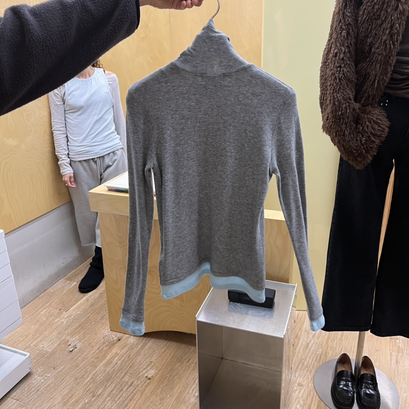 THEPLAN韓國代購㊣女裝新款時尚25秋冬真品熱賣人氣長袖T恤THE PLAN長袖T恤