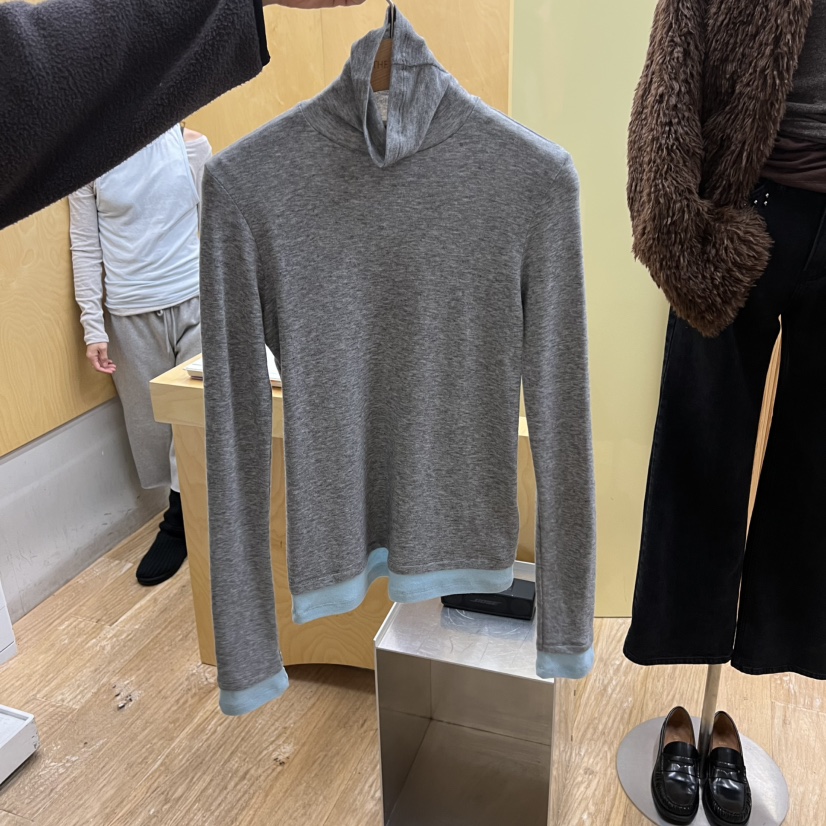 THEPLAN韓國代購㊣女裝新款時尚25秋冬真品熱賣人氣長袖T恤THE PLAN長袖T恤圖色1