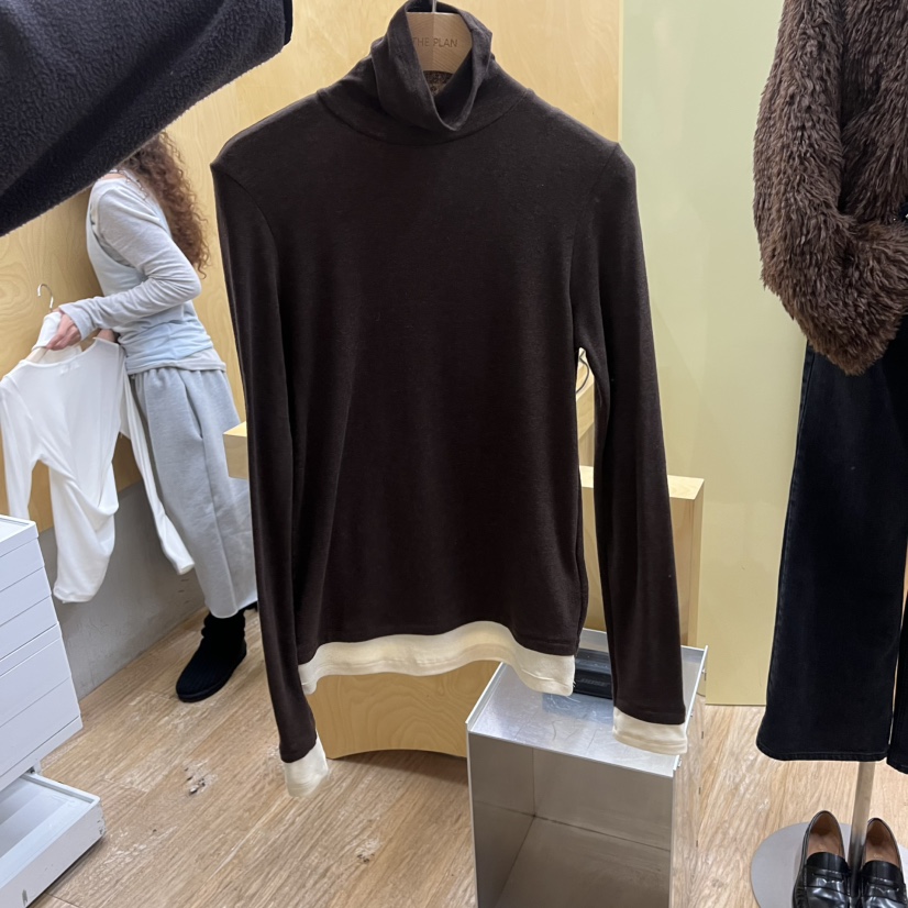 THEPLAN韓國代購㊣女裝新款時尚25秋冬真品熱賣人氣長袖T恤THE PLAN長袖T恤圖色3