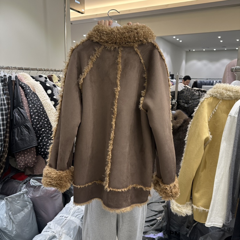 BENE東大門㊣代購女裝新款時尚推薦熱賣真品25秋冬中長款大衣BENE中長款大衣