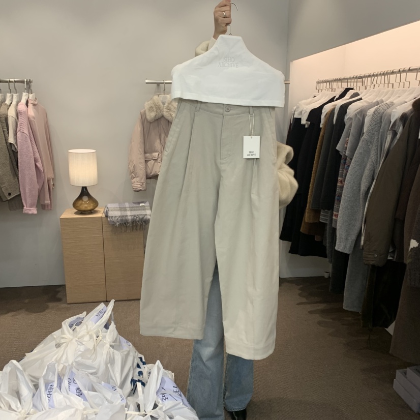 SIHO ARCHIVE東大門㊣實拍女士新款真品25秋冬休閑褲褶裥燈籠SIHO ARCHIVE休閑褲圖色1