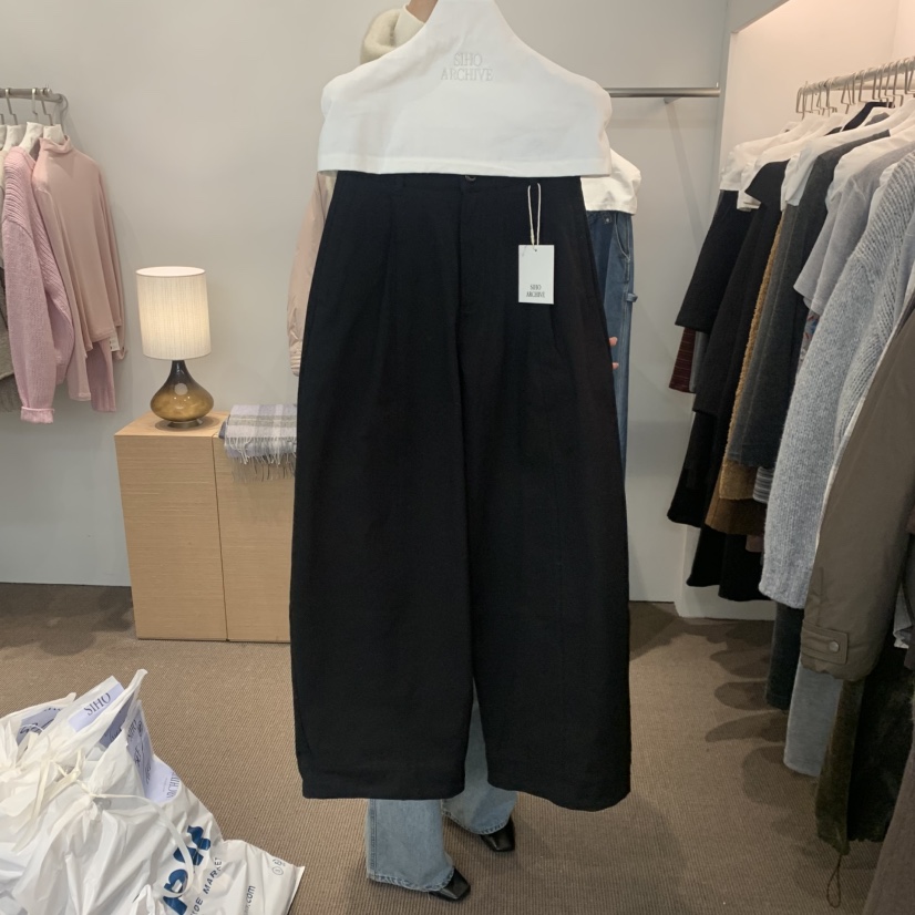 SIHO ARCHIVE東大門㊣實拍女士新款真品25秋冬休閑褲褶裥燈籠SIHO ARCHIVE休閑褲圖色2
