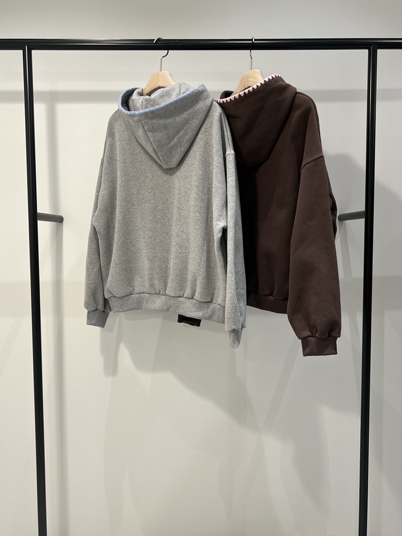 CLAFO東大門㊣直郵女裝新品推薦熱賣真品衛衣連帽衫加絨刺繡CLAFO衛衣