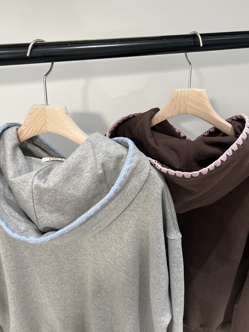 CLAFO東大門㊣直郵女裝新品推薦熱賣真品衛衣連帽衫加絨刺繡CLAFO衛衣