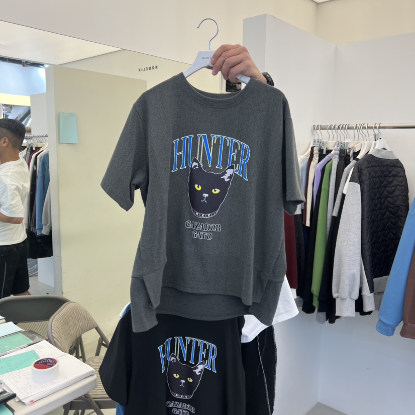 NON CLIP韓國直郵㊣女裝新品人氣推薦職業25秋冬時尚熱賣T恤NON CLIPT恤圖色1