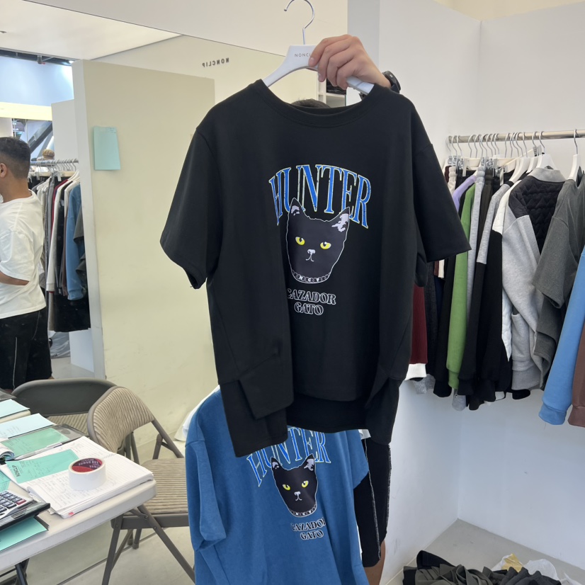 NON CLIP韓國直郵㊣女裝新品人氣推薦職業25秋冬時尚熱賣T恤NON CLIPT恤圖色2