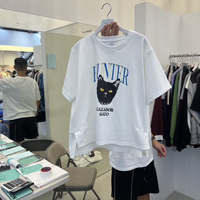 NON CLIP韓國直郵㊣女裝新品人氣推薦職業25秋冬時尚熱賣T恤NON CLIPT恤圖色4