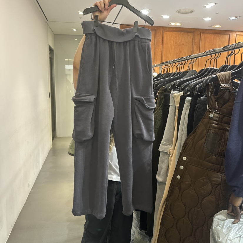GARMENT-P東大門㊣直郵女裝新品25秋冬真品熱賣休閑褲加絨GARMENT休閑褲圖色2墨色