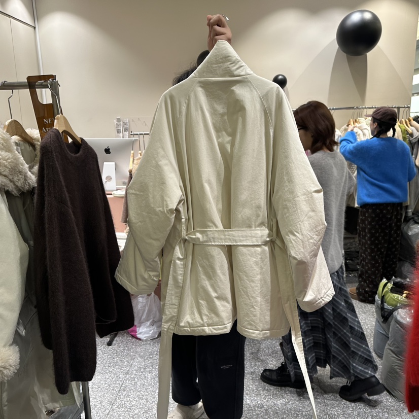 SOF東大門㊣實拍女士新款真品推薦職業熱賣時尚長款棉服鴨絨SOF長款棉服