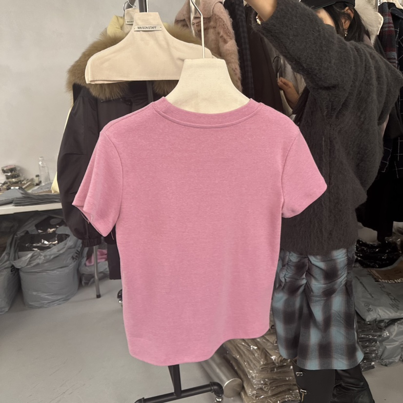 DOUBLE STANDARD/LE SMOKING/MAISONSTAFF東大門㊣實拍女裝新品時尚T恤MAISONSTAFFT恤