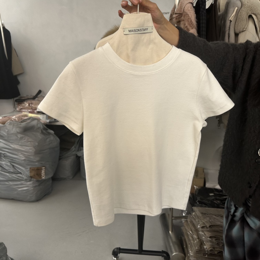 DOUBLE STANDARD/LE SMOKING/MAISONSTAFF東大門㊣實拍女裝新品時尚T恤MAISONSTAFFT恤圖色2