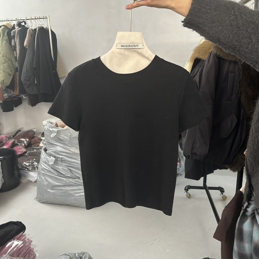 DOUBLE STANDARD/LE SMOKING/MAISONSTAFF東大門㊣實拍女裝新品時尚T恤MAISONSTAFFT恤圖色4