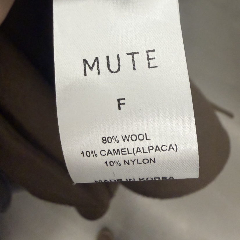 MUTE-P東大門㊣實拍女裝新款人氣熱賣推薦時尚25秋冬中長款大衣MUTE中長款大衣