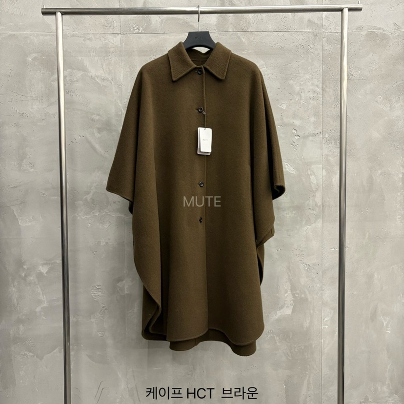 MUTE-P東大門㊣實拍女裝新款人氣熱賣推薦時尚25秋冬中長款大衣MUTE中長款大衣圖色1