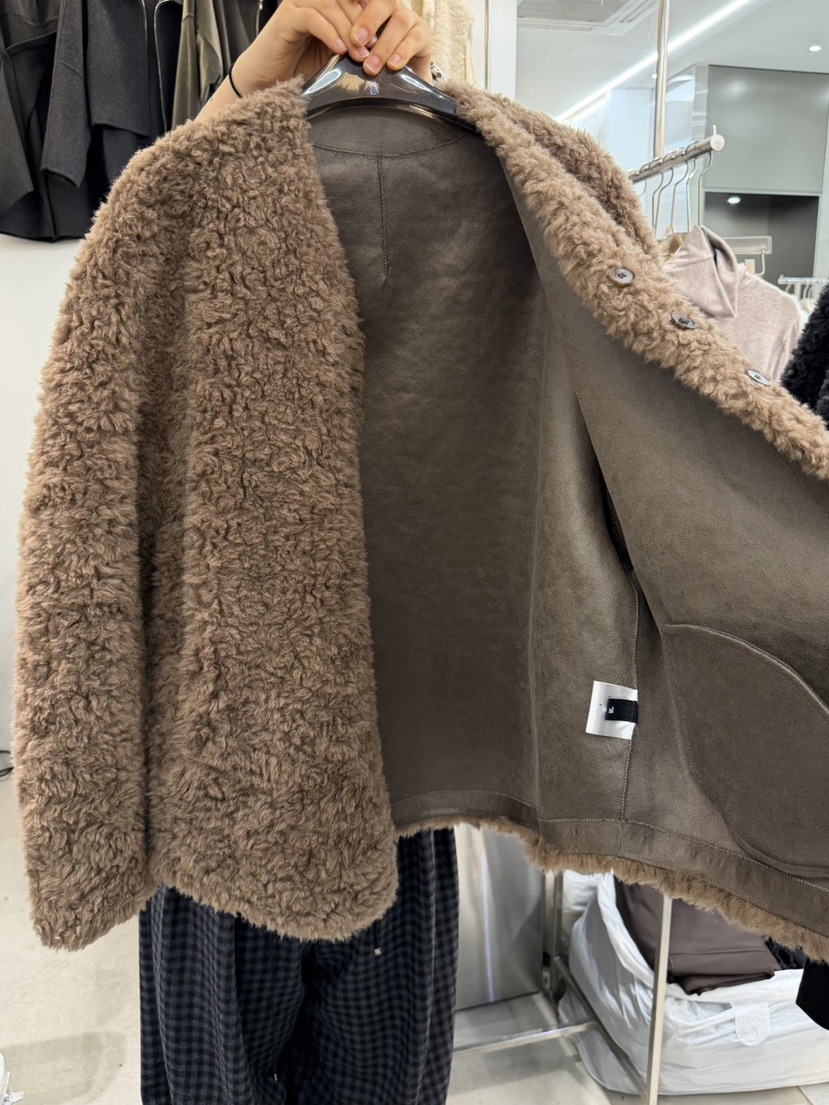 THE SIL韓國直郵㊣女裝新款25秋冬休閑人氣時尚職業夾克V領THE SIL/1 2ILLY夾克