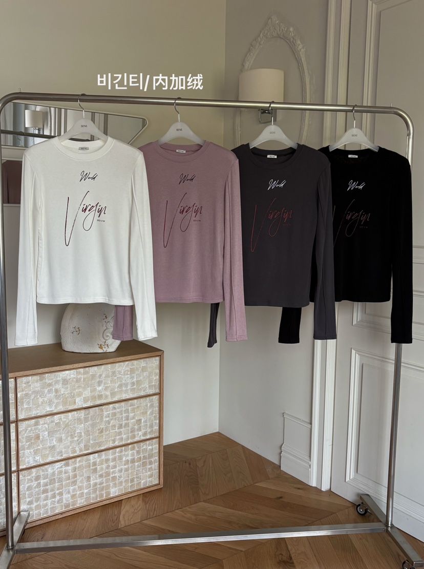 BENE韓國代購㊣女士新款人氣時尚休閑真品推薦職業熱賣長袖T恤BENE長袖T恤