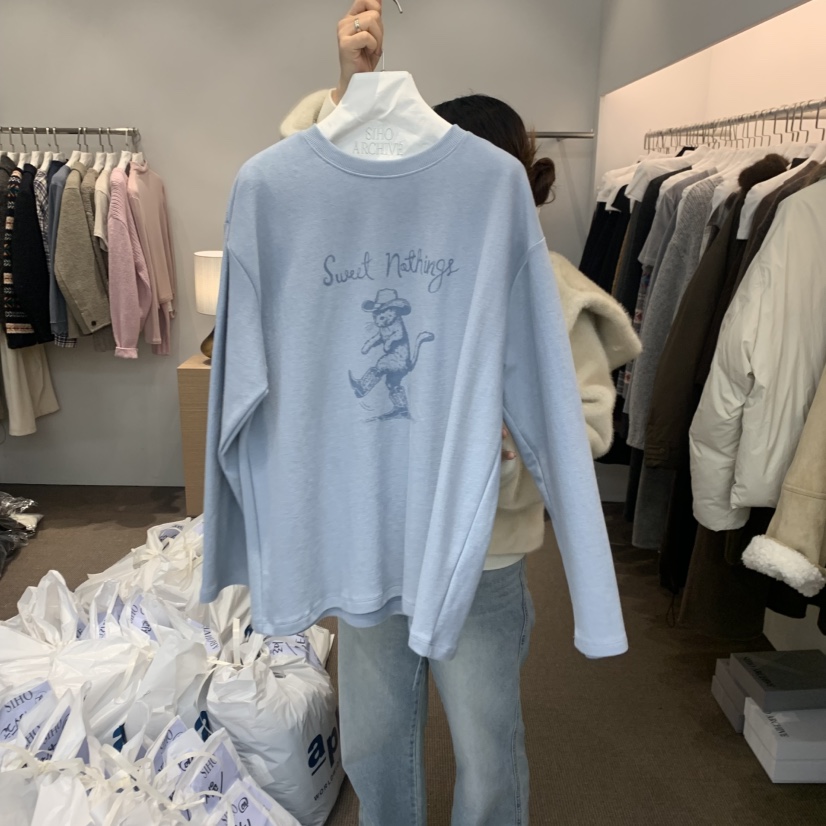 SIHO ARCHIVE韓國代購㊣女士新品真品時尚推薦熱賣長袖T恤SIHO ARCHIVE長袖T恤圖色2