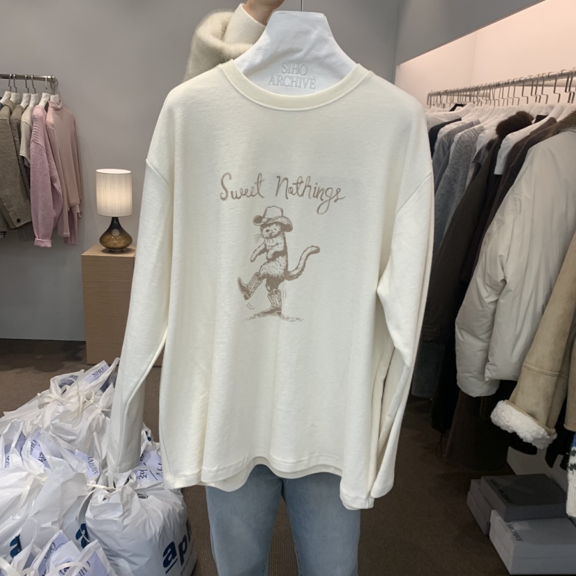 SIHO ARCHIVE韓國代購㊣女士新品真品時尚推薦熱賣長袖T恤SIHO ARCHIVE長袖T恤圖色3