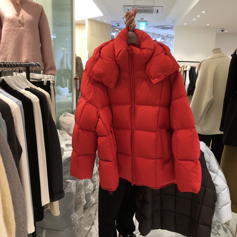 ALMOND韓國代購㊣女裝新品人氣熱賣時尚25秋冬短款羽絨服絨ALMOND短款羽絨服圖色2