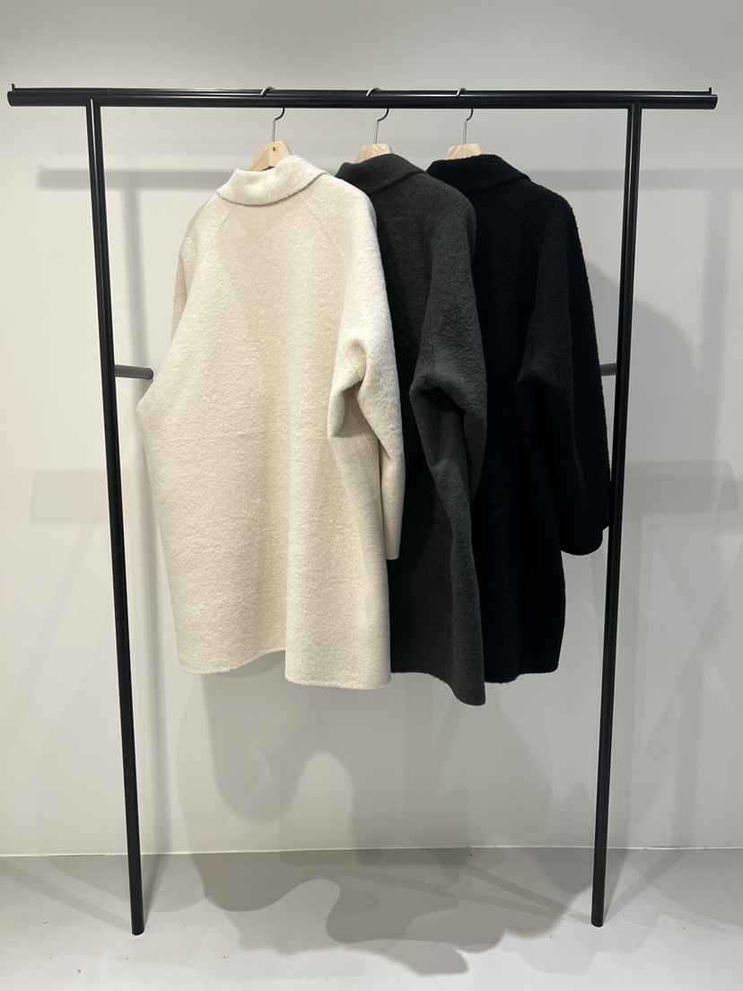 CLAFO東大門㊣實拍女士新款熱賣真品25秋冬職業中長款大衣羊駝CLAFO中長款大衣