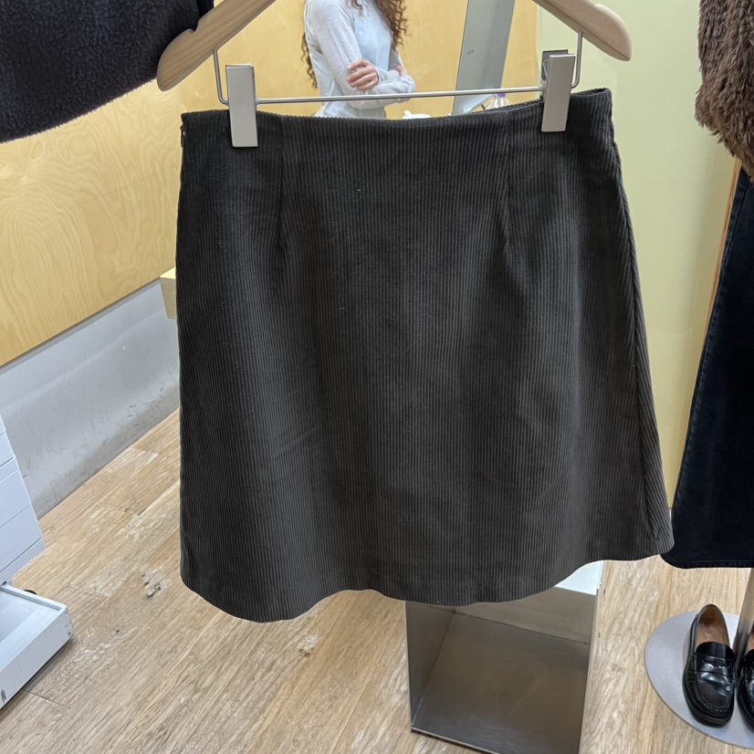 THEPLAN東大門㊣直郵女士新款休閑時尚熱賣推薦真品短裙燈芯絨THE PLAN短裙