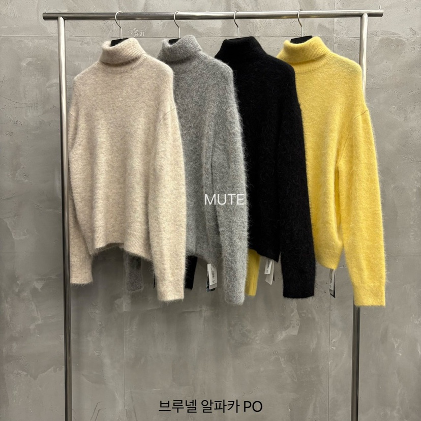 MUTE-P韓國直郵㊣女裝新款休閑熱賣職業人氣真品針織衫羊駝MUTE針織衫